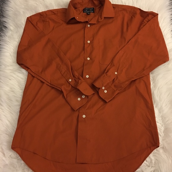 Men’s | Burnt orange | dress shirt - Picture 2 of 12